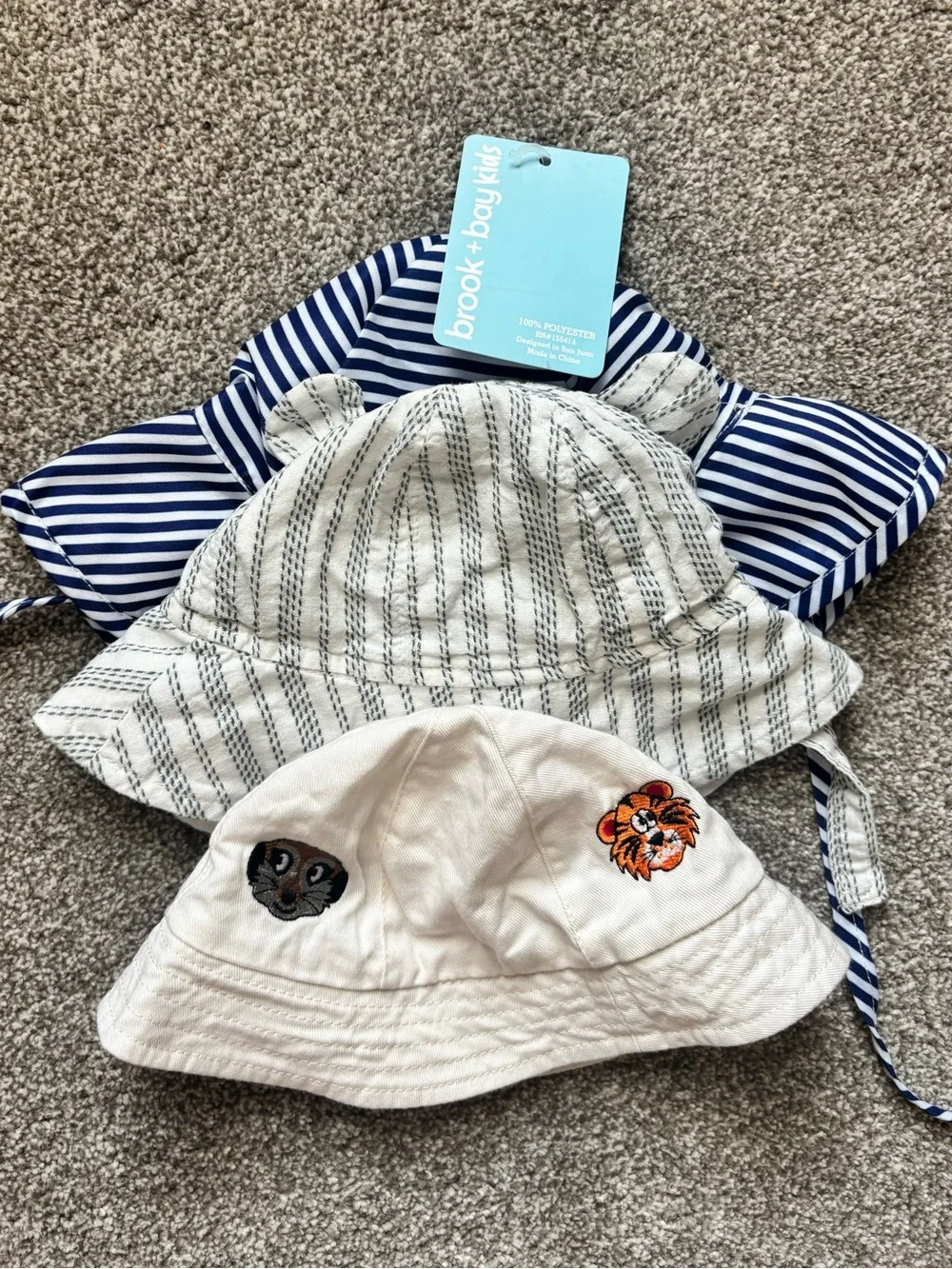 3 Baby Sun Hats